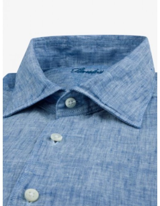 Camasa STENSTROMS, Blue Linen Shirt - 6747219170150