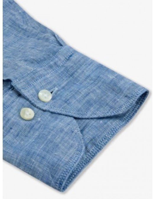 Camasa STENSTROMS, Blue Linen Shirt - 6747219170150