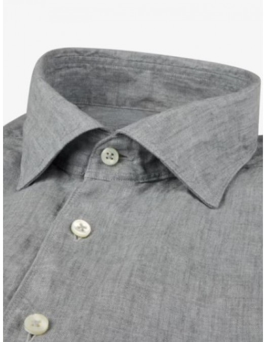 Camasa STENSTROMS, Grey Linen Shirt - 6747219170350