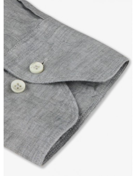 Camasa STENSTROMS, Grey Linen Shirt - 6747219170350