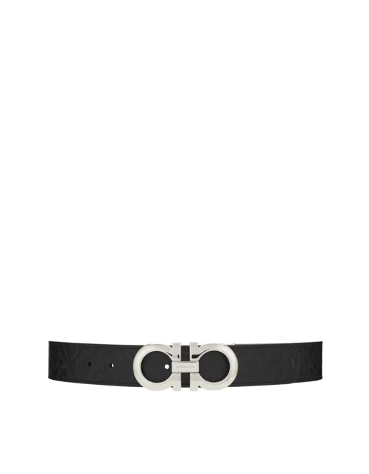 Curea SALVATORE FERRAGAMO, Reversible, Adjustable, Gancini, Black - 675542724127 Curea SALVATORE FERRAGAMO, Reversible, Adjustable, Gancini, Black - 675542724127