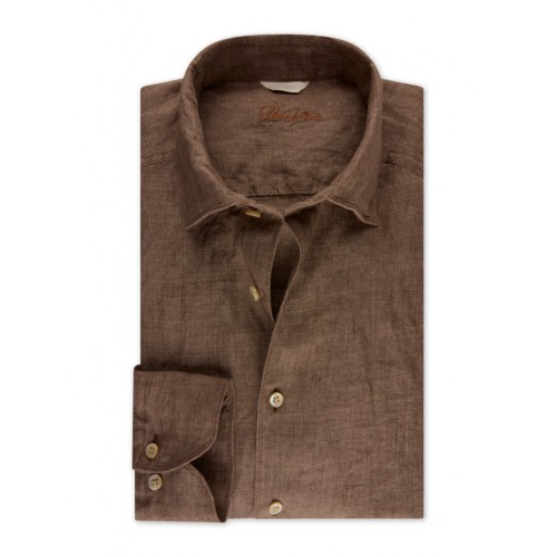 Camasa Stenstroms, Fitted Body, Linen, Light Brown Camasa Stenstroms, Fitted Body, Linen, Light Brown