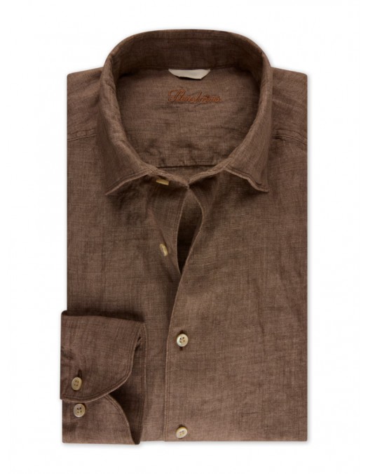 Camasa Stenstroms, Fitted Body, Linen, Light Brown - 6757217970260 Camasa Stenstroms, Fitted Body, Linen, Light Brown - 6757217970260