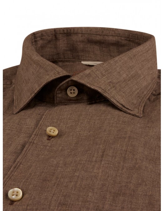 Camasa Stenstroms, Fitted Body, Linen, Light Brown - 6757217970260 Camasa Stenstroms, Fitted Body, Linen, Light Brown - 6757217970260