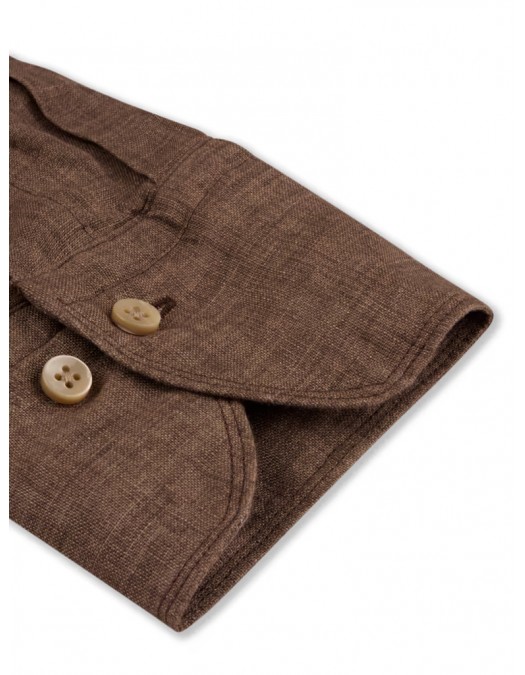 Camasa Stenstroms, Fitted Body, Linen, Light Brown - 6757217970260 Camasa Stenstroms, Fitted Body, Linen, Light Brown - 6757217970260