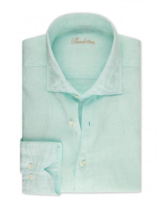 Camasa Stenstroms, Fitted Body, Linen, Mint Green - 6757217970830 Camasa Stenstroms, Fitted Body, Linen, Mint Green - 6757217970830