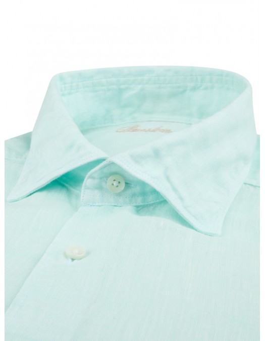 Camasa Stenstroms, Fitted Body, Linen, Mint Green - 6757217970830 Camasa Stenstroms, Fitted Body, Linen, Mint Green - 6757217970830