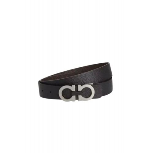 Curea SALVATORE FERRAGAMO, Reversible, Leather, Brown, Black  Curea SALVATORE FERRAGAMO, Reversible, Leather, Brown, Black