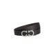 Curea SALVATORE FERRAGAMO, Reversible, Leather, Brown, Black - 678783476361