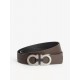 Curea SALVATORE FERRAGAMO, Reversible, Leather, Brown, Black - 678783476361