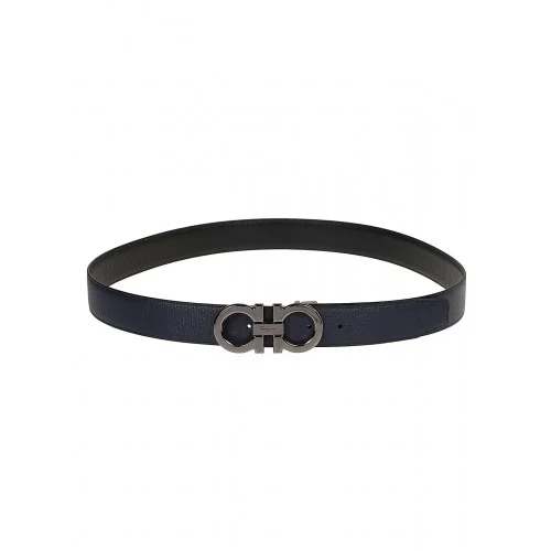 Curea SALVATORE FERRAGAMO, Reversible Buckle, Dark Blue