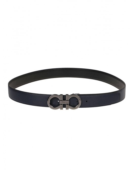 Curea SALVATORE FERRAGAMO, Reversible Buckle, Dark Blue - 679710746507