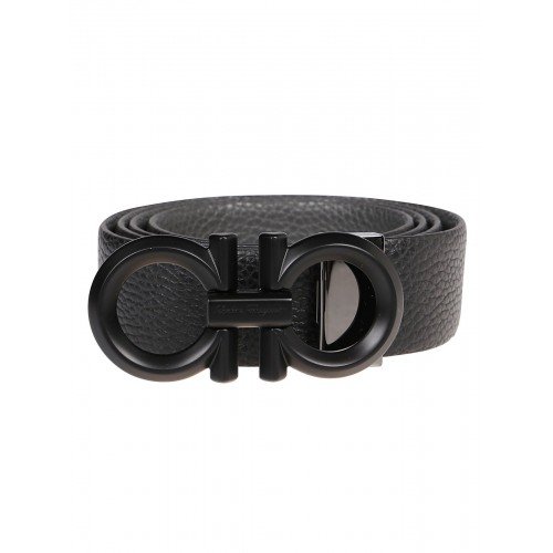 Curea SALVATORE FERRAGAMO, Reversibila, Insertie semnatura, Negru Curea SALVATORE FERRAGAMO, Reversibila, Insertie semnatura, Negru