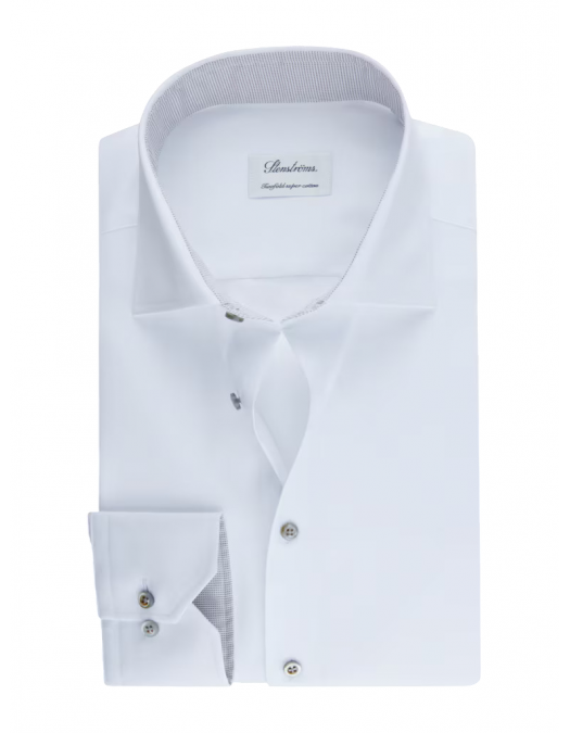 Camasa Stenstroms, White Contrast Twill, White - 6847511501000 Camasa Stenstroms, White Contrast Twill, White - 6847511501000