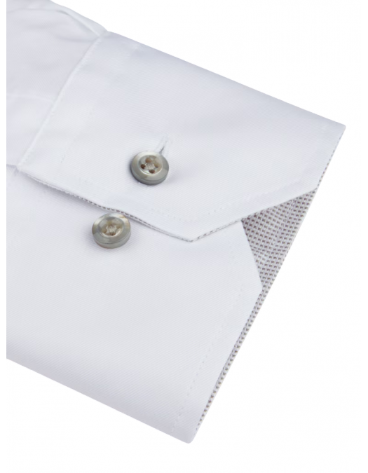 Camasa Stenstroms, White Contrast Twill, White - 6847511501000 Camasa Stenstroms, White Contrast Twill, White - 6847511501000