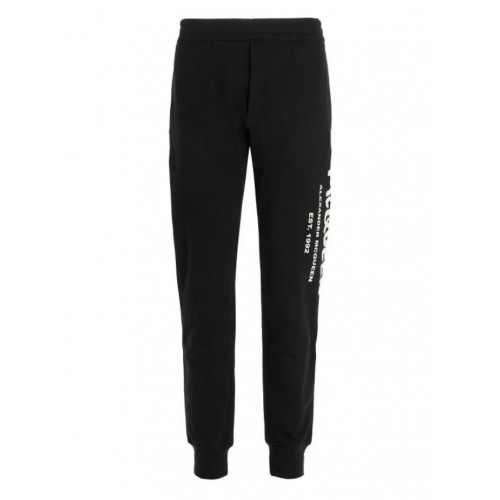 Pantaloni ALEXANDER MCQUEEN, Graffiti Joggers, Black