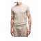 Tricou LBM, Maglia manica corta in lino e cotone beige