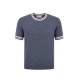 Tricou LBM, Maglia manica corta in lino e cotone blue - 6905956400