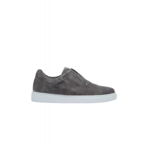 Sneakers LBM, Suede slip-on sneakers in smoky gray