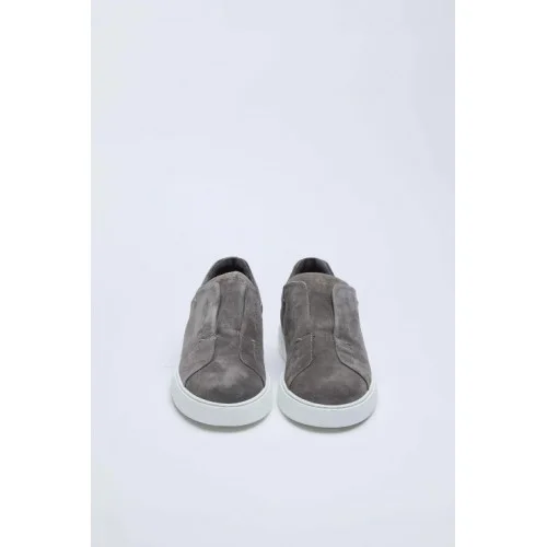 Sneakers LBM, Suede slip-on sneakers in smoky gray