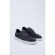 SNEAKERS LBM, Midnight blue suede slip-on trainers - 6907276850