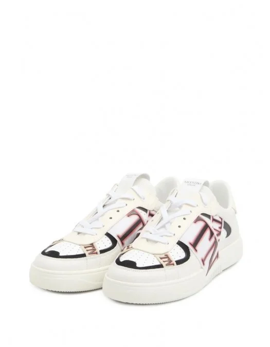 Sneakers VALENTINO, Vl7N Design, Pink Details, White - 6Y2S0C58YAYRFQ Sneakers VALENTINO, Vl7N Design, Pink Details, White - 6Y2S0C58YAYRFQ