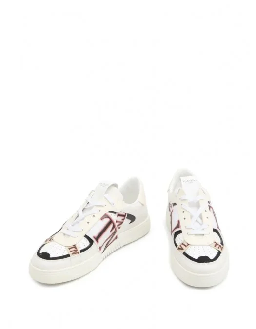 Sneakers VALENTINO, Vl7N Design, Pink Details, White - 6Y2S0C58YAYRFQ Sneakers VALENTINO, Vl7N Design, Pink Details, White - 6Y2S0C58YAYRFQ
