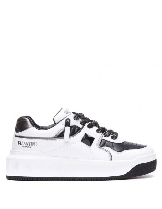 Sneakers VALENTINO, One Stud XL Sneakers, Panda Design, White - 6Y2S0G37WRI6S0