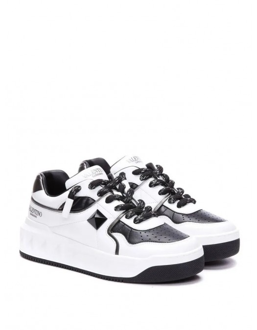 Sneakers VALENTINO, One Stud XL Sneakers, Panda Design, White - 6Y2S0G37WRI6S0