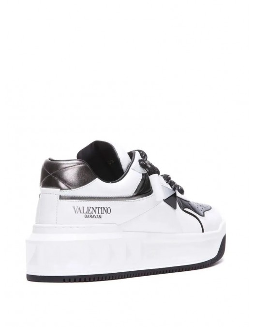 Sneakers VALENTINO, One Stud XL Sneakers, Panda Design, White - 6Y2S0G37WRI6S0