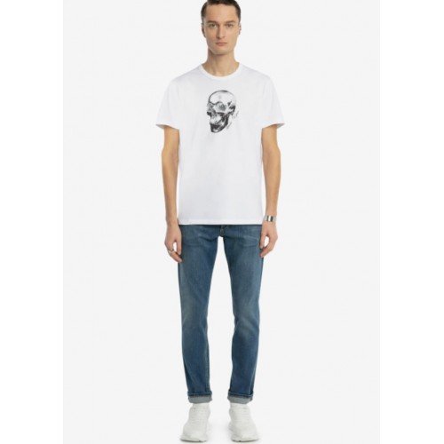 Tricou ALEXANDER MCQUEEN, 705010QTZ160900 Skull Motif