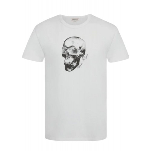 Tricou ALEXANDER MCQUEEN, 705010QTZ160900 Skull Motif Tricou ALEXANDER MCQUEEN, 705010QTZ160900 Skull Motif