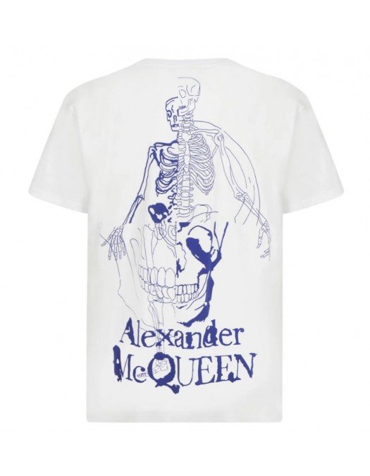 Tricou  ALEXANDER MCQUEEN, Logo pe spate, Alb - 710937QTZ320900