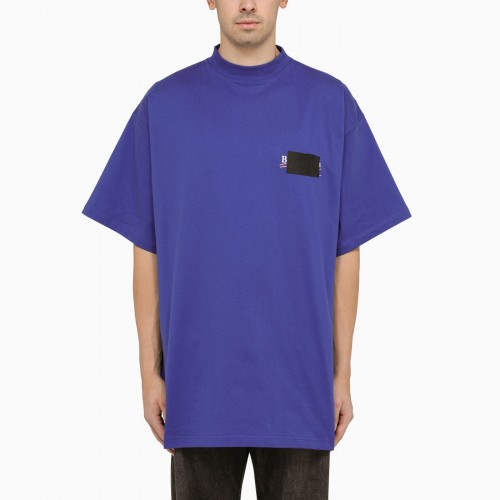 Tricou BALENCIAGA, Gaffer Logo, 712398TNVG14019 Tricou BALENCIAGA, Gaffer Logo, 712398TNVG14019