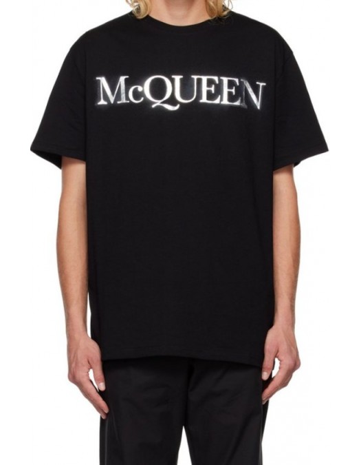 Tricou ALEXANDER MCQUEEN , Logo Brand Print, Negru - 727266QUZ080901