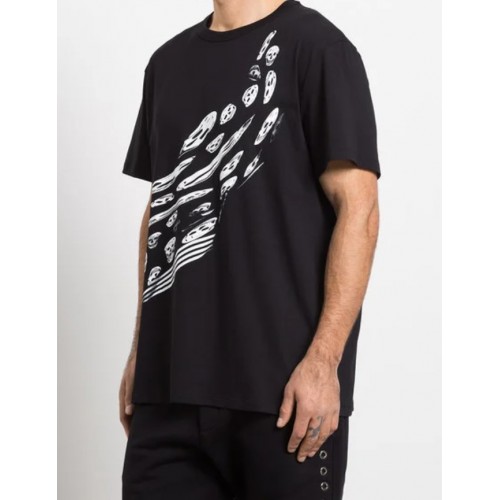 Tricou ALEXANDER MCQUEEN , Skull Print All Over, Black Tricou ALEXANDER MCQUEEN , Skull Print All Over, Black