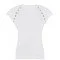 Tricou ALEXANDER MCQUEEN, Insertii metalice, Alb