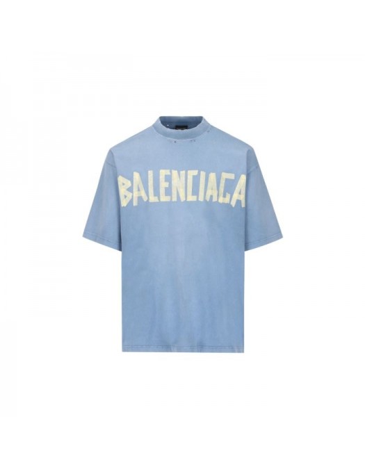 Tricou BALENCIAGA, Blue Vintage, 739784TOVA94530 - 739784TOVA94530