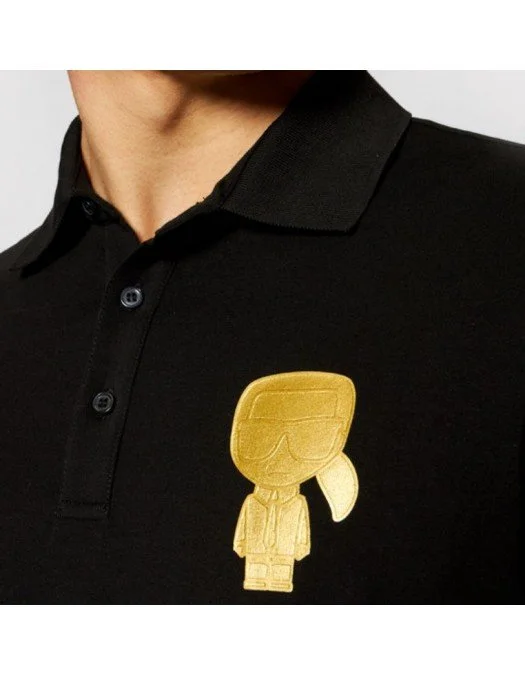 Tricou KARL LAGERFELD, Insertie Karlito, Negru - 745080511221990
