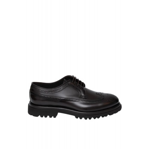 Pantofi FRANCESCHETTI, Brogue Style, Sturdy Sole Detail, Dark Brown Pantofi FRANCESCHETTI, Brogue Style, Sturdy Sole Detail, Dark Brown