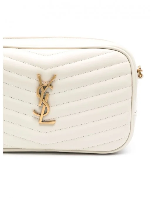 Geanta YVES SAINT LAURENT, Crossbody, Lou Quilted, Small, Beige - 748849DV7079207