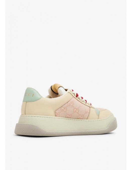 Sneakers GUCCI, GG Print, Colorful Pastel, Beige - 750633FAB4C5644