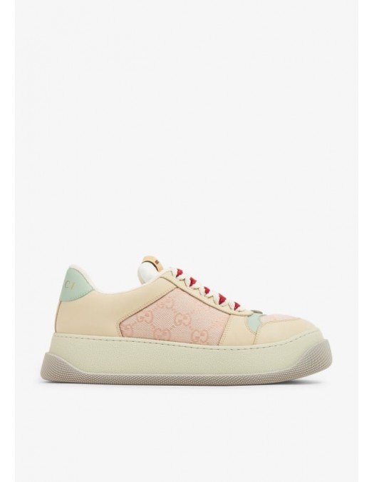 Sneakers GUCCI, GG Print, Colorful Pastel, Beige - 750633FAB4C5644