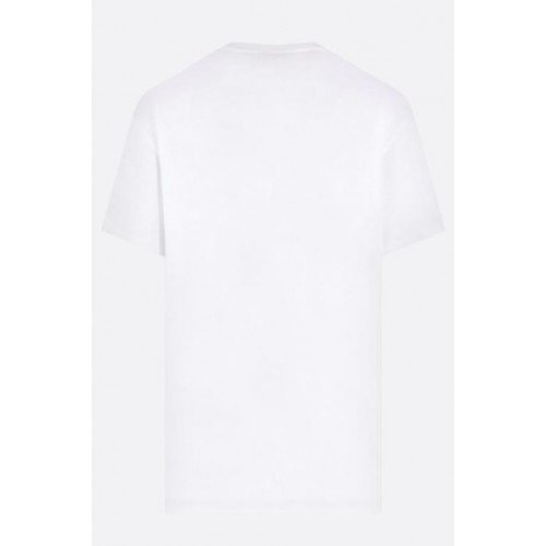 Tricou ALEXANDER MCQUEEN, Logo Multicolor, Alb