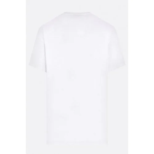 Tricou ALEXANDER MCQUEEN, Logo Multicolor, Alb