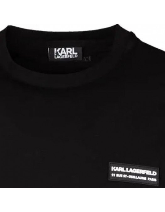 Tricou Karl Lagerfeld, Guler Rotund, Black - 755021511221990
