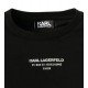 Tricou Karl Lagerfeld, Logo Argintiu, Black - 755034511221990