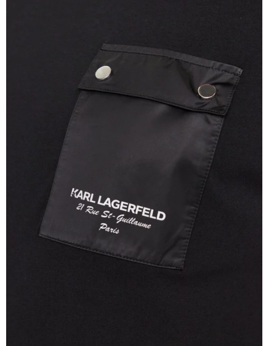 Tricou KARL LAGERFELD, Black Pocket, 755038532221990 - 755038532221990