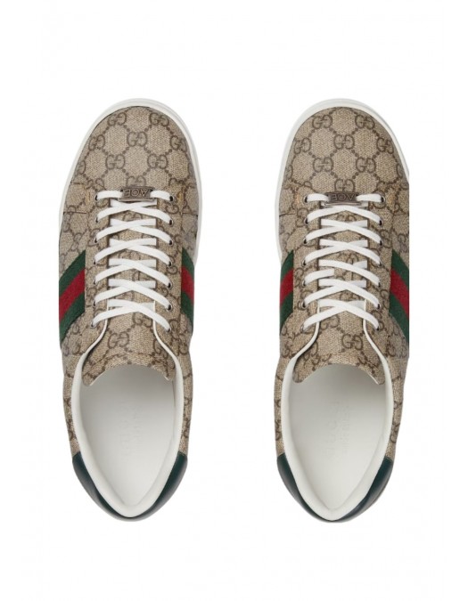 Sneakers GUCCI, Ace GG Sneakers, Monogram Print, Beige - 760775FACMZ9746