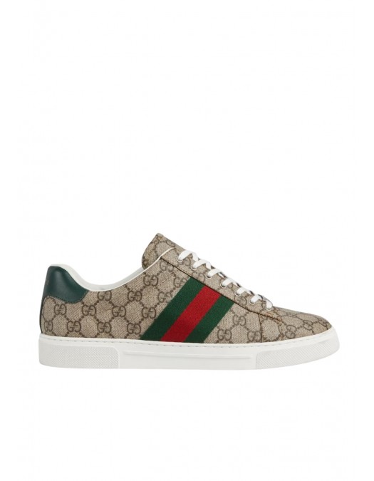 Sneakers GUCCI, Ace GG Sneakers, Monogram Print, Beige - 760775FACMZ9746